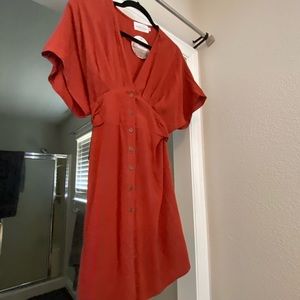 Nectar dress color rust size large. Brand new with tags vintage summer dress
